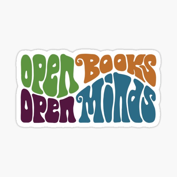 books open book' Sticker | Spreadshirt