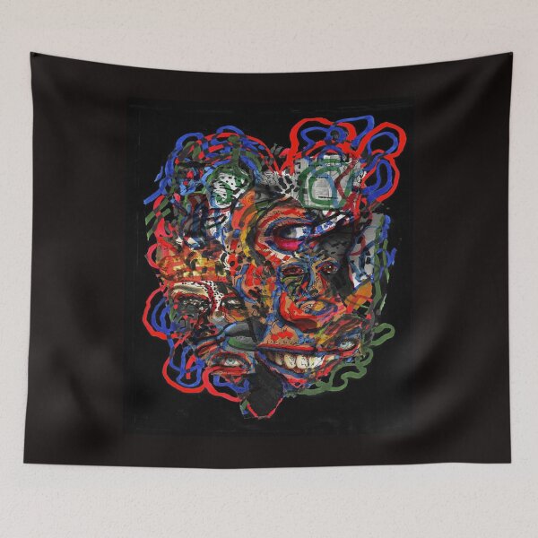 Item preview, Fantasy Collage: Ethereal Mosaic of Random Facial Parts Unveiled designed and sold by DorianNightfall.