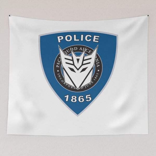 Item preview, Transformers Decepticon Barricade Punish and Enslave Police Decal, designed and sold by Cameronynn.