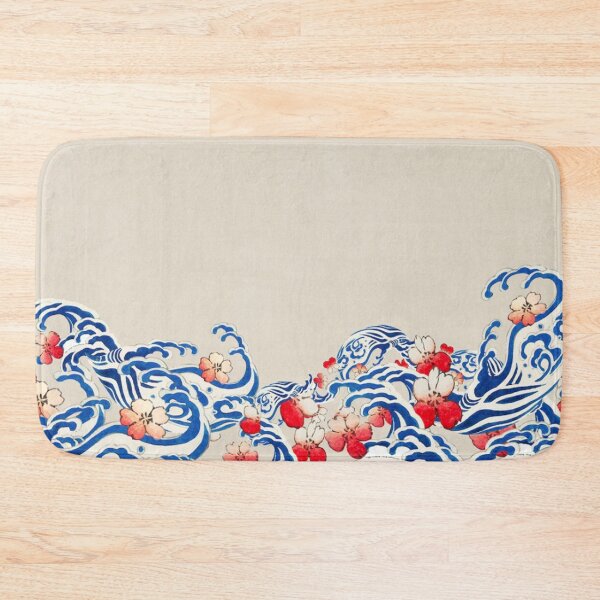 Item preview, Japanese wave and cherry blossoms designed and sold by Corinne Alexa Jackson.