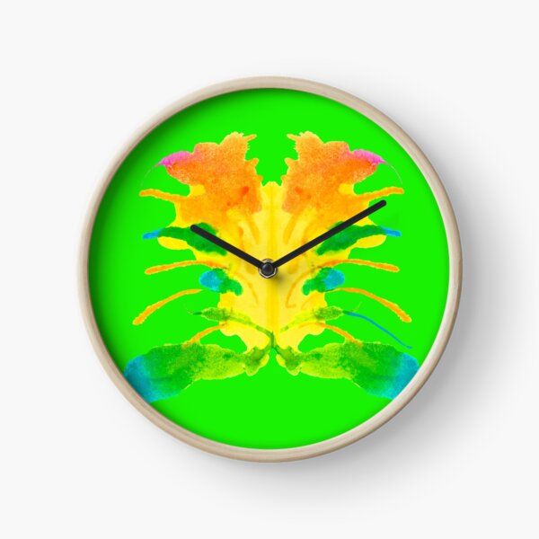 Tintenklecks Kreativ Rorschach Uhr
