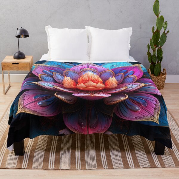 Item preview, Beautiful Surrealistic Lavender and Blue Flower designed and sold by MyEZStyle.