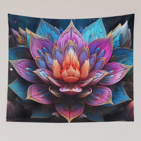 Item preview, Beautiful Surrealistic Lavender and Blue Flower designed and sold by MyEZStyle.