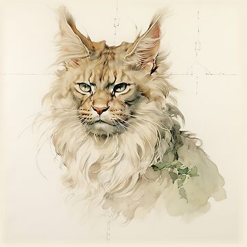 Artwork thumbnail, Medieval cat in the Albrecht Durer style by Shmoylov-Art