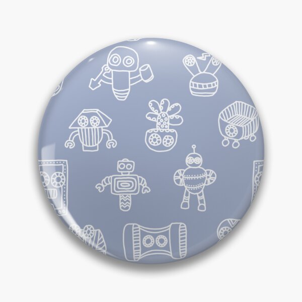 Item preview, So Many Robots Whoo (Cool Blue) designed and sold by babyrage.