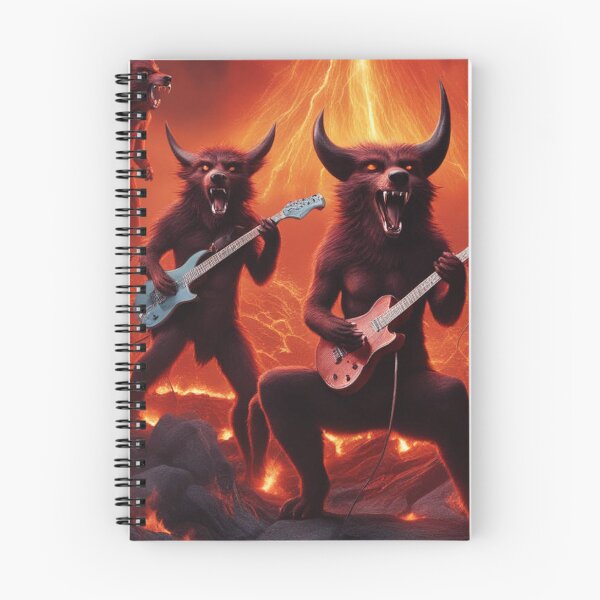 Item preview, Demons and Wolves Shred Guitars Together designed and sold by CaelumRaven.
