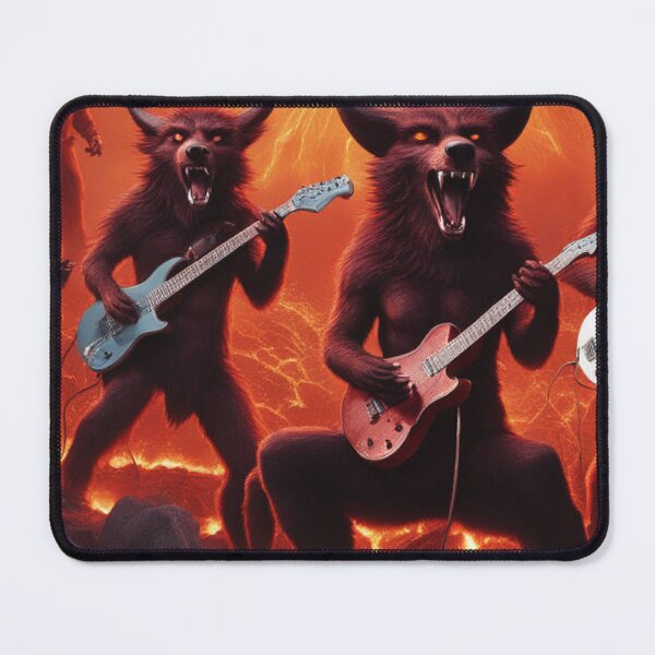 Item preview, Demons and Wolves Shred Guitars Together designed and sold by CaelumRaven.