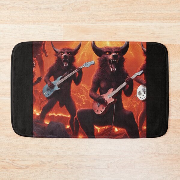 Item preview, Demons and Wolves Shred Guitars Together designed and sold by CaelumRaven.