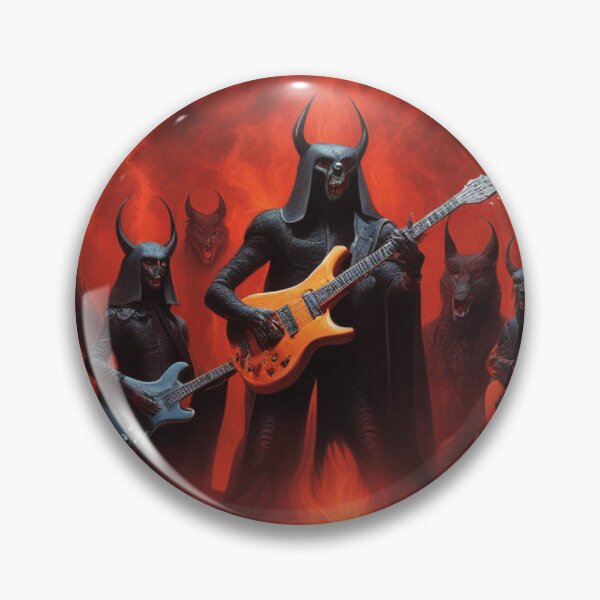 Item preview, Demons and Wolves Rocking Out with Guitars designed and sold by CaelumRaven.