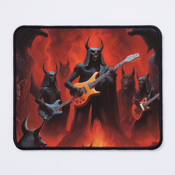 Item preview, Demons and Wolves Rocking Out with Guitars designed and sold by CaelumRaven.
