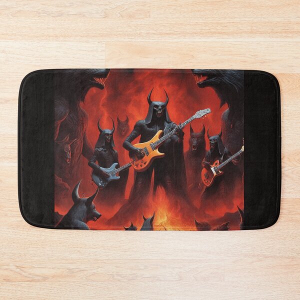 Item preview, Demons and Wolves Rocking Out with Guitars designed and sold by CaelumRaven.