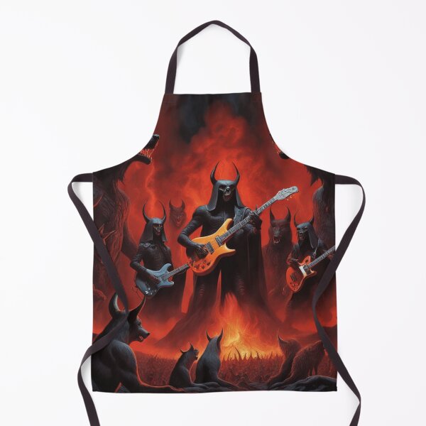 Item preview, Demons and Wolves Rocking Out with Guitars designed and sold by CaelumRaven.