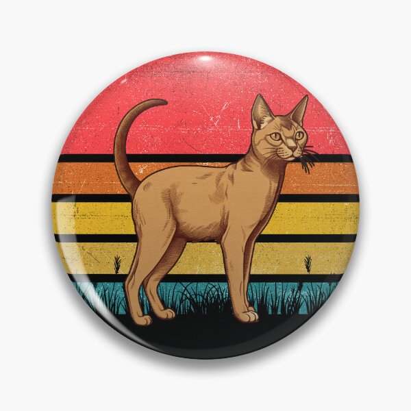 Item preview, Abyssinian Cat Vintage Retro Sunset designed and sold by rafaeltto.