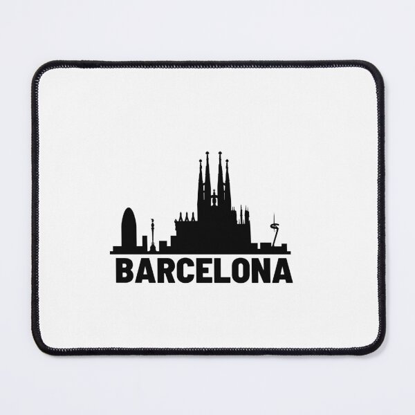 Item preview, Barcelona skyline silhouette illustation designed and sold by DeluxBee.