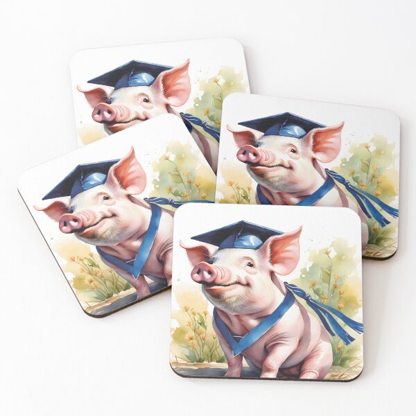 Item preview, funny pig at the university designed and sold by Mauswohn.