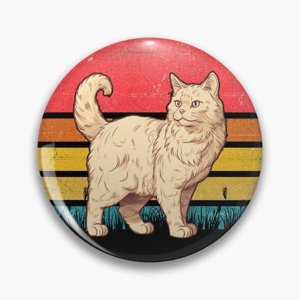 Item preview, American Curl Cat Vintage Retro Sunset designed and sold by rafaeltto.