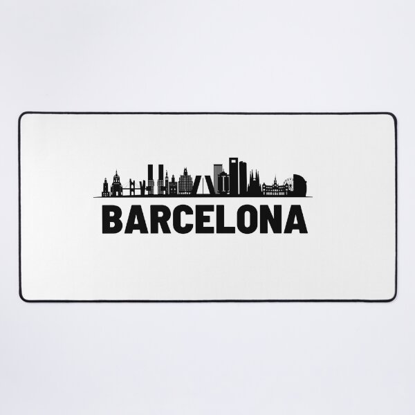 Item preview, Barcelona skyline silhouette illustation designed and sold by DeluxBee.