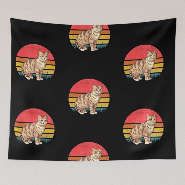 Item preview, American Shorthair Cat Vintage Retro Sunset designed and sold by rafaeltto.