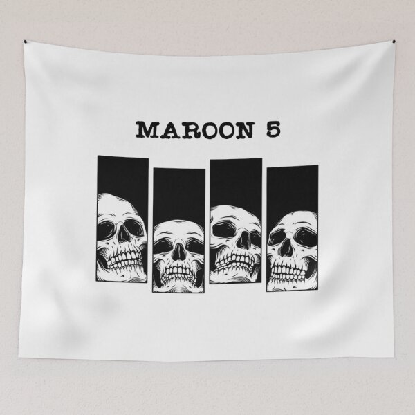 Item preview, Four Skull Playing Maroon  designed and sold by MarkSSpalding.