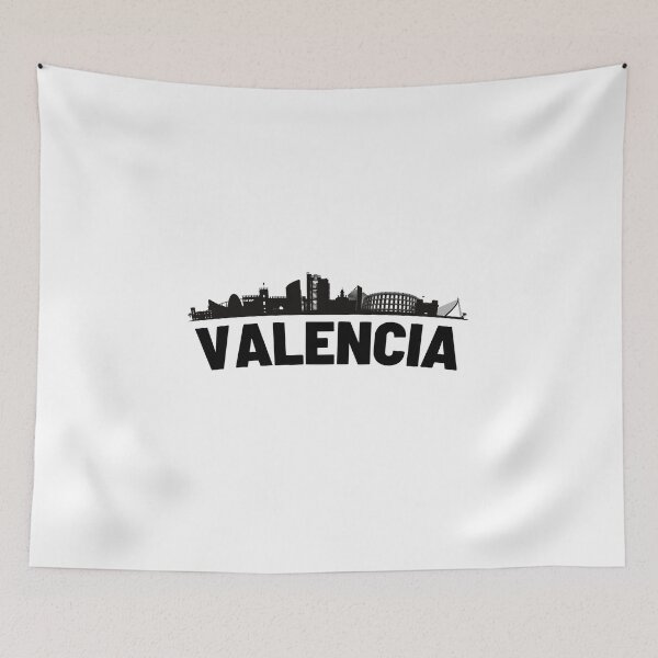 Item preview, Valencia skyline silhouette illustation designed and sold by DeluxBee.