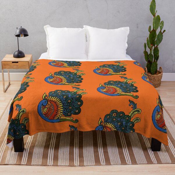 Item preview, Orange Bold and colourful Peacock designed and sold by Aartumnaanum.