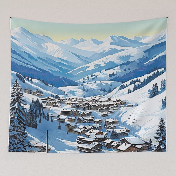 Item preview, Meribel Poster designed and sold by JenniferCruise.