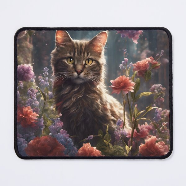 Item preview, A kitten in the flowers designed and sold by Dani-68.
