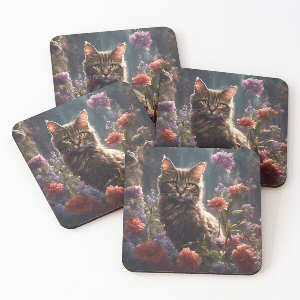 Item preview, A kitten in the flowers designed and sold by Dani-68.