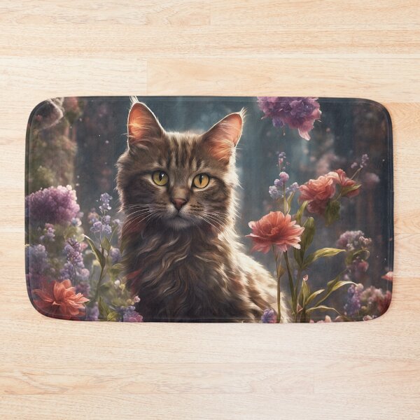 Item preview, A kitten in the flowers designed and sold by Dani-68.