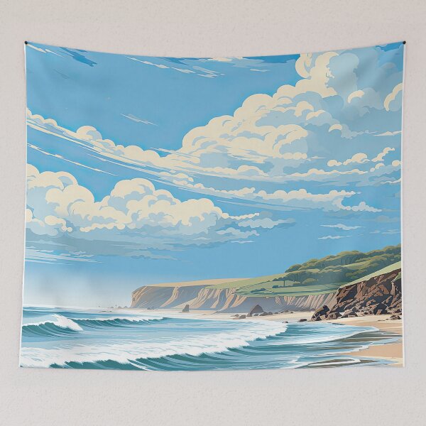 Item preview, Woolacombe Poster designed and sold by JenniferCruise.