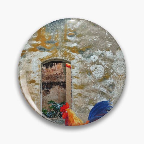 Item preview, Abstract Colorful Roosters on Rustic Background designed and sold by minkymoodesigns.