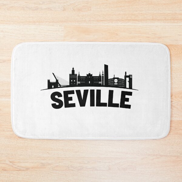 Item preview, seville skyline silhouette illustation designed and sold by DeluxBee.