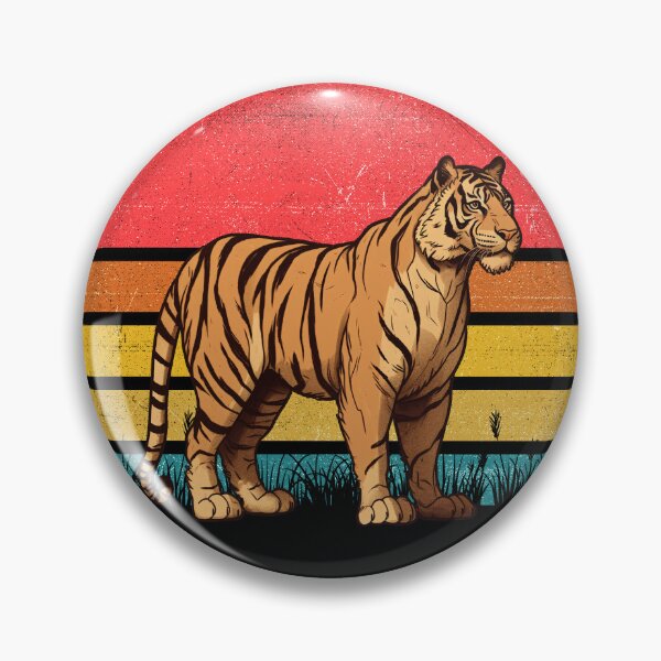 Item preview, Bengal Tiger Vintage Retro Sunset designed and sold by rafaeltto.