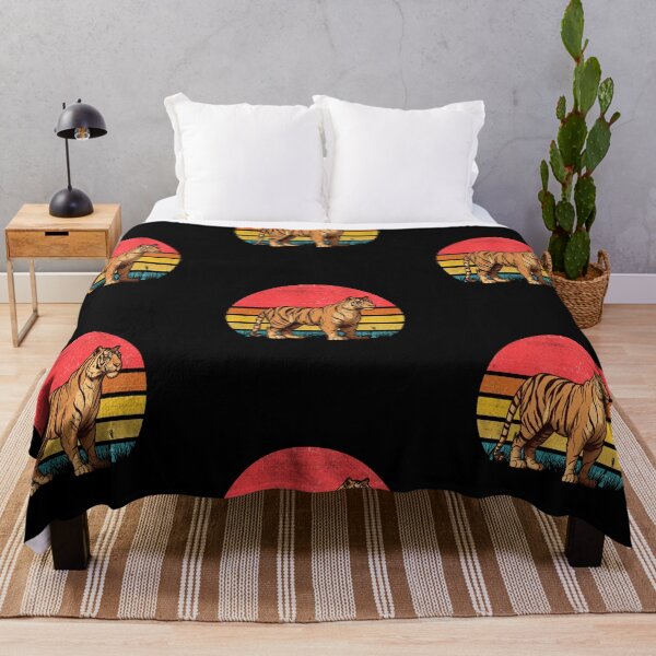 Item preview, Bengal Tiger Vintage Retro Sunset designed and sold by rafaeltto.
