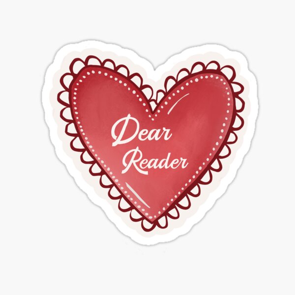 Item preview, Dear reader Taylor swift sticker  designed and sold by lilaphobic.