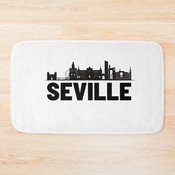Item preview, seville skyline silhouette illustation designed and sold by DeluxBee.