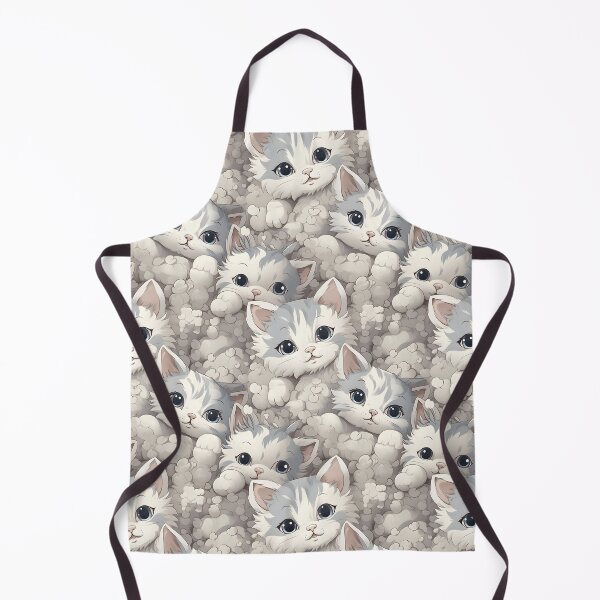 Item preview, Adorable Cat Artistry Seamless Pattern designed and sold by AlienSkinEyes.
