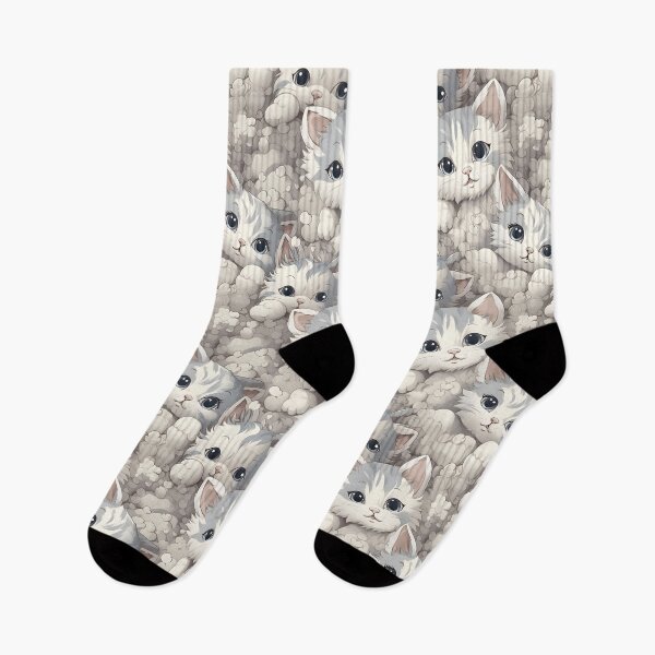 Item preview, Adorable Cat Artistry Seamless Pattern designed and sold by AlienSkinEyes.