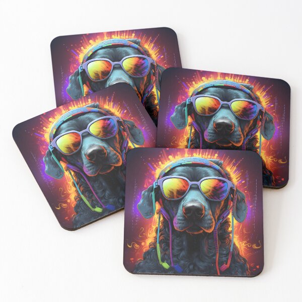 Item preview, A dog wearing headphones and glasses designed and sold by Nickyayee.