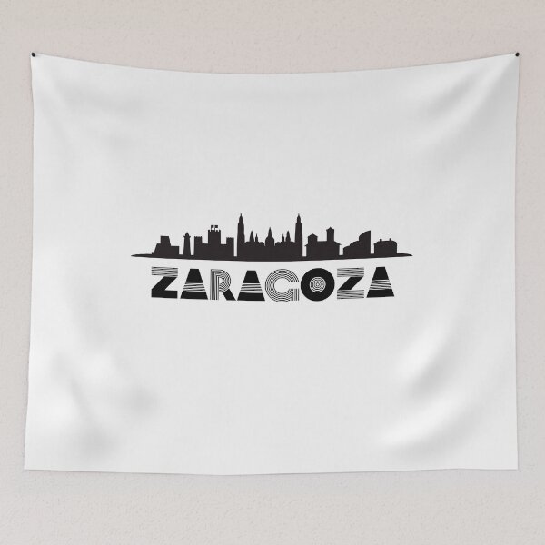 Item preview, Zaragoza skyline silhouette illustation designed and sold by DeluxBee.
