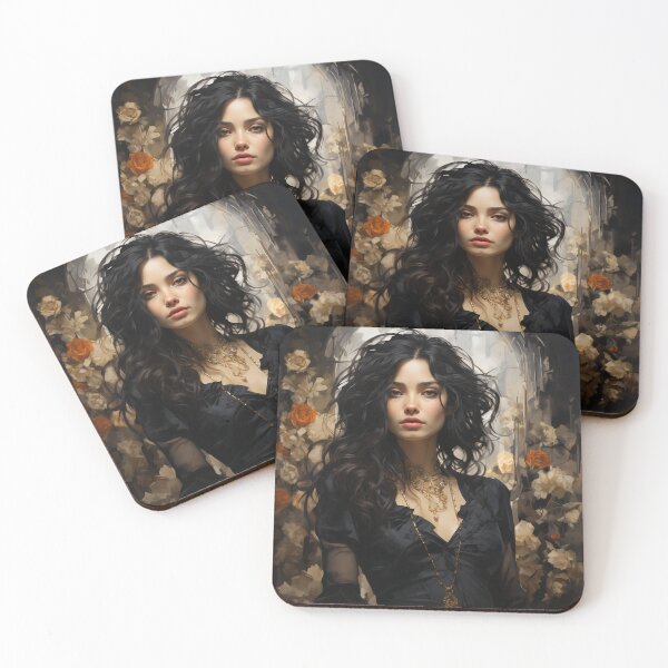 Item preview, Ebon Enchantment: A Gothic Portrait of Allure and Shadows designed and sold by oanaunciuleanu.