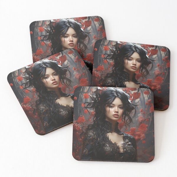Item preview, Ebon Enchantment: A Gothic Portrait of Allure and Shadows designed and sold by oanaunciuleanu.