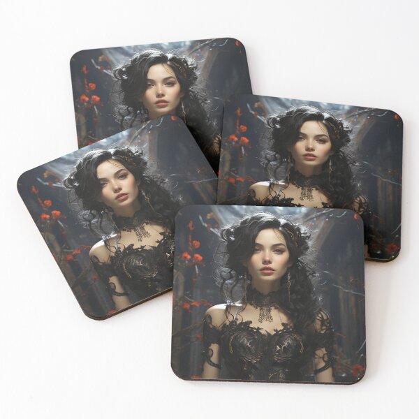 Item preview, Ebon Enchantment: A Gothic Portrait of Allure and Shadows designed and sold by oanaunciuleanu.