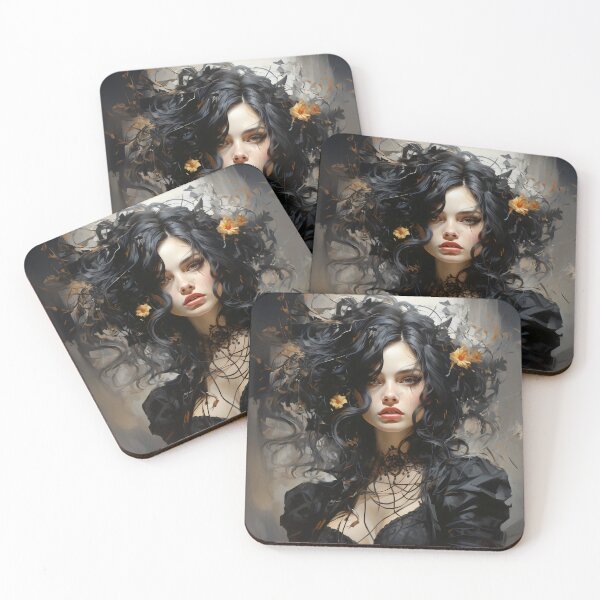 Item preview, Ebon Enchantment: A Gothic Portrait of Allure and Shadows designed and sold by oanaunciuleanu.
