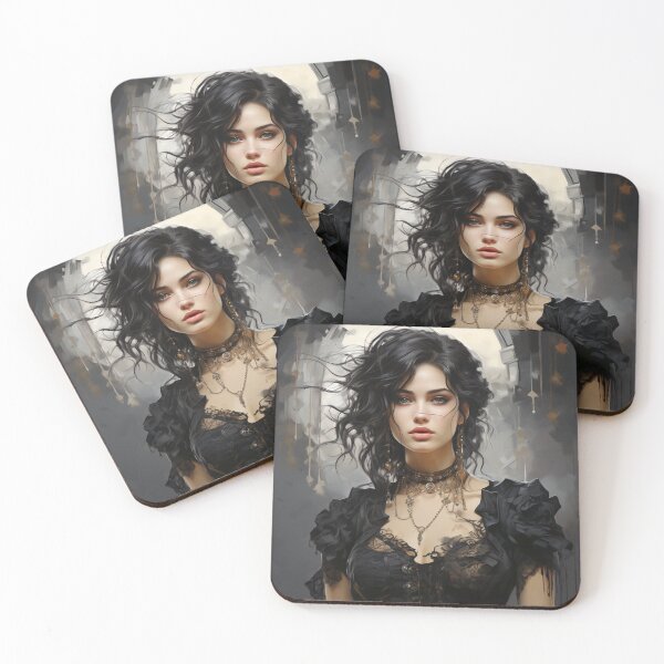 Item preview, Ebon Enchantment: A Gothic Portrait of Allure and Shadows designed and sold by oanaunciuleanu.