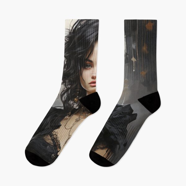 Item preview, Ebon Enchantment: A Gothic Portrait of Allure and Shadows designed and sold by oanaunciuleanu.
