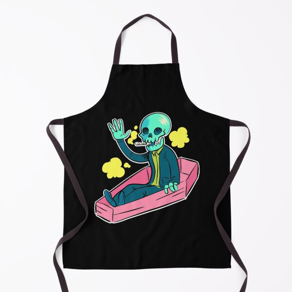 Item preview, Skeleton Smoking Weed In A Coffin (Minimal Version) designed and sold by DaFkApparel.
