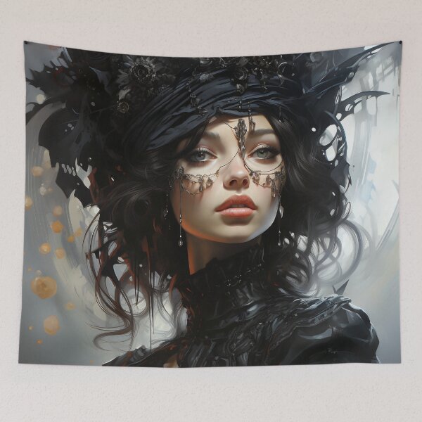 Item preview, Ebon Enchantment: A Gothic Portrait of Allure and Shadows designed and sold by oanaunciuleanu.