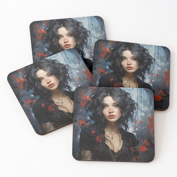 Item preview, Ebon Enchantment: A Gothic Portrait of Allure and Shadows designed and sold by oanaunciuleanu.