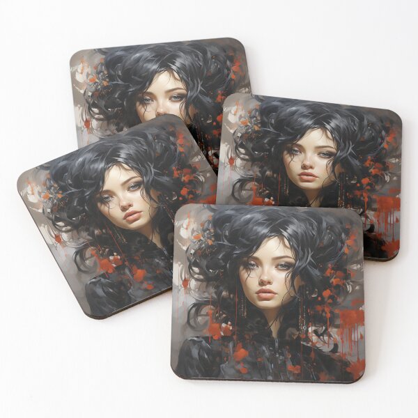 Item preview, Ebon Enchantment: A Gothic Portrait of Allure and Shadows designed and sold by oanaunciuleanu.